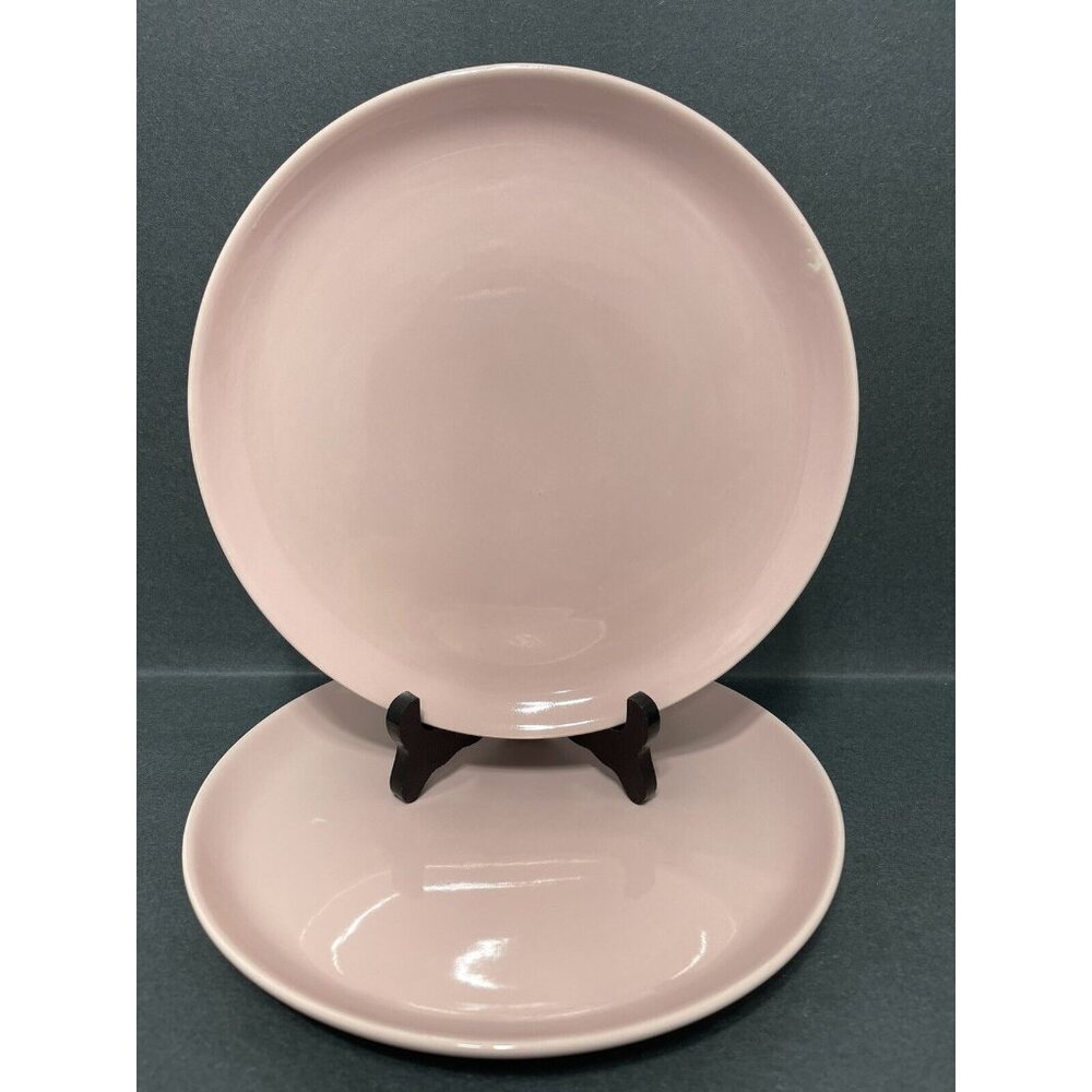 Aloha Pastels by French Saxon Dinner Plates Mid Century Modern Pink